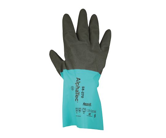 4-825-03 化学防護手袋 L 1双 58-270(L)アンセル