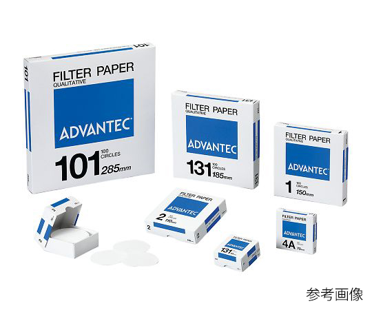 4-896-08 硬質濾紙 No.4A 100枚入 01411240ADVANTEC