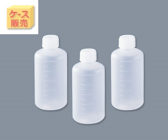 5-001-54 アイボーイ（ケース販売） PP細口びん 500mL 50本 v>