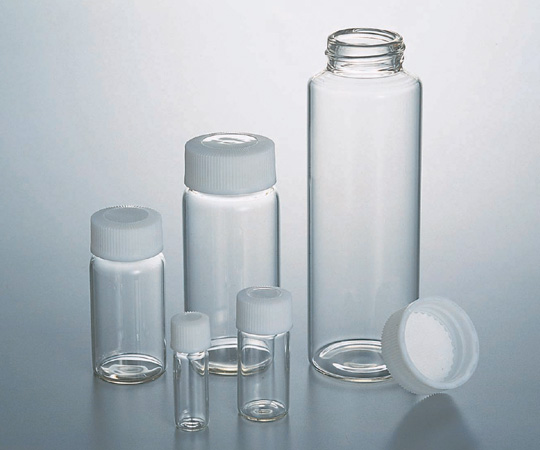 5-098-09 スクリュー管瓶 50mL 透明 1本 No.7マルエム