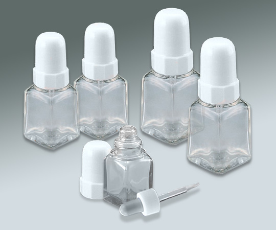 5-134-03 スポイド瓶(角型ガラス製) 30mL 白 マルエム
