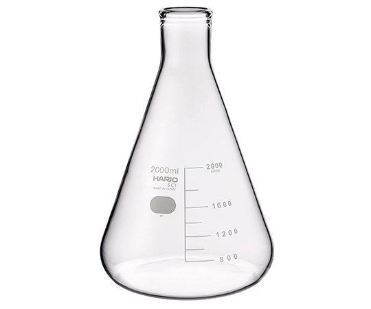 6-017-07 三角フラスコ（目安目盛付き） 2000mL 柴田科学