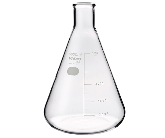 6-017-20 三角フラスコ（目安目盛付き） 5000mL 柴田科学