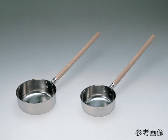 6-518-02 木柄付き水杓子（SUS304） 1.0L 小丸山ステンレス