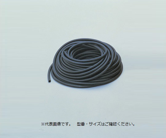 6-594-10 ニューゴム管 黒 18×25 1kg（約4.2m）