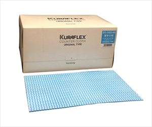 6-8559-03 カウンタークロス バックヤード用衛生ふきん 60枚入 ブルー ZO-1023-60クラレクラフレックス