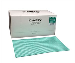 6-8559-04 カウンタークロス バックヤード用衛生ふきん 60枚入 グリーン ZO-1022-60クラレクラフレックス