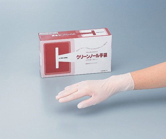 6-905-12 クリーンノール手袋 PVC パウダーフリー M 100枚×10箱 div>