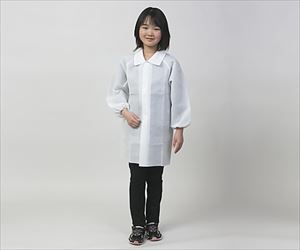 61-0002-45 AZ CLEAN(R) 1303 子供用白衣 M（130cm） AZCLEAN1303-Mアゼアス