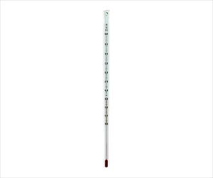 61-0016-16 赤液棒状温度計 ０～２００℃ １５０ｍｍ JC-2100日本計量器工業