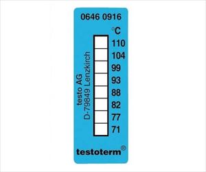 61-0103-97 サーモメータ・テープ +71～110℃ 0646 0916テストー