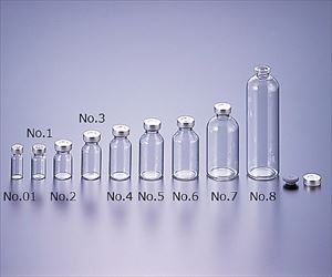 61-0148-66 バイアル瓶No.8 100mL 透明 本体のみ 50本 マルエム