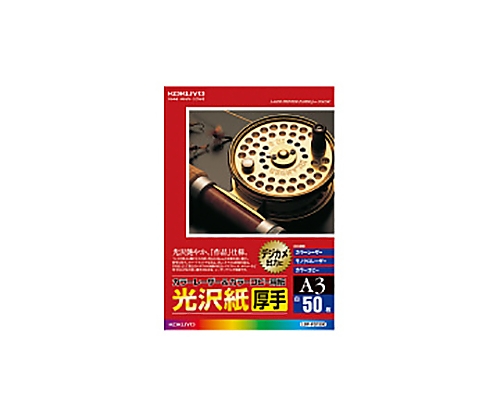 61-0520-45 カラーレーザー＆カラーコピー用紙 光沢紙・厚手 ５０枚入 Ａ３ LBP-FG1330コクヨ