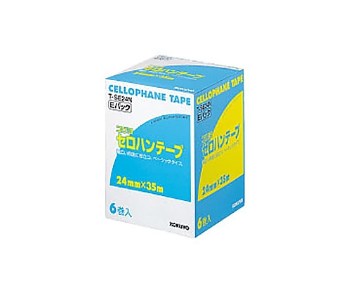 61-0612-32 セロハンテープ（お徳用Ｅパック） ２４ｍｍ×３５ｍ ６巻入り T-SE24Nコクヨ