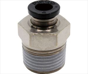 61-1907-39 チューブフィッティング ストレート 適合外径6mm 接続口径R3/8 PC6-03ピスコ
