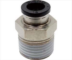 61-1907-46 チューブフィッティング ストレート 適合外径10mm 接続口径R1/2 PC10-04ピスコ