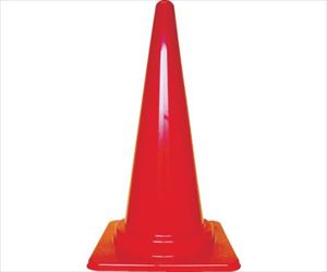 61-2748-58 安全コーン 幅380mmX高さ700mm レッド TCC-Rトラスコ中山