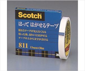 61-2758-73 貼ってはがせるテープ 12mmX30m 巻芯径76mm 811-3-12スリーエム 61-2758-73 貼ってはがせるテープ 12mmX30m 巻芯径76mm 811-3-12スリーエム