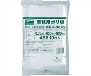 61-3316-96 業務用ポリ袋 厚み0.05X45L 10枚入 A-0045トラスコ中山 61-3316-96 業務用ポリ袋 厚み0.05X45L 10枚入 A-0045トラスコ中山