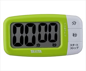 61-3445-38 デジタルタイマー でか見えプラスタイマー フレッシュグリーン TD-394タニタ