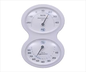 61-3445-55 温度計 温湿度計 ホワイト TT-509タニタ