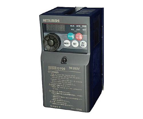 61-3561-63 汎用インバータ FREQROL-D700シリーズ 200～240V 0.8A FR-D720-0.1K三菱