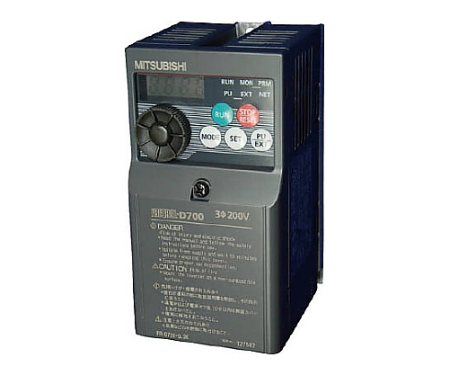 61-3561-64 汎用インバータ FREQROL-D700シリーズ 200～240V 1.4A FR-D720-0.2K三菱