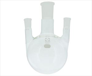 61-4424-34 共通摺合三口丸底フラスコ 500mL 005330-29500柴田科学