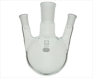 61-4424-39 共通摺合三口丸底フラスコ 300mL 005360-15300柴田科学