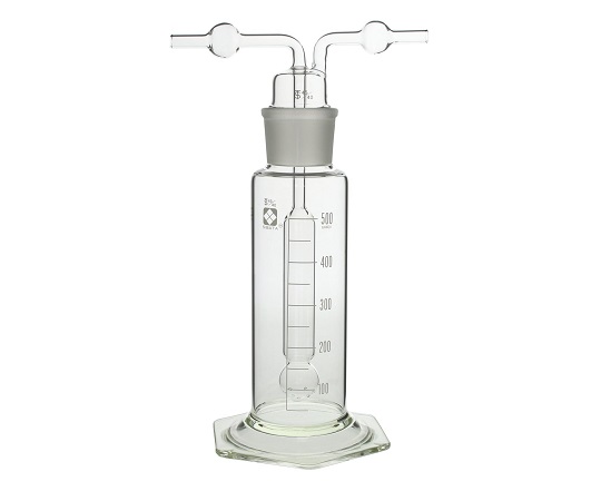 柴田科学61-4424-66　共通摺合ガス洗浄びん　ムエンケ式　500mL　014640-500柴田科学