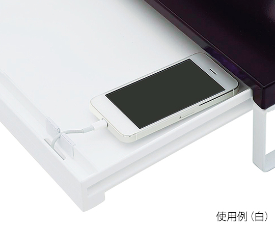 61-4491-69 机上台 幅590mm・引出し付 24黒 A7338-24LIHITLAB