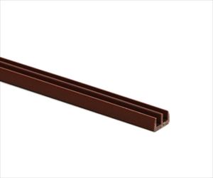 61-7409-81 レール上部(チョコ) 14mm×1000mm PR8301光