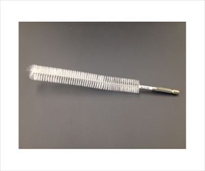 61-8558-72 実験容器用洗浄ブラシ（L字型試験管用ブラシ） 220×160×φ20mm LS-180