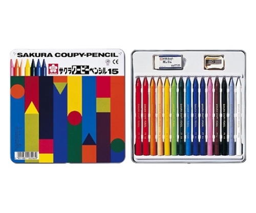 61-9310-42 クーピーペンシル 15色 FY15サクラクレパス
