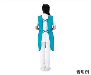 61-9893-32 入浴用撥水エプロン（ポーチ付） グリーン L 909-92 Lサンアロー