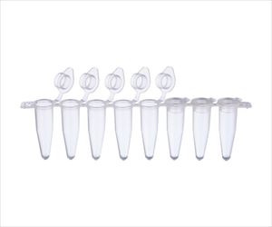 62-0891-05 ０．２ｍＬ ＰＣＲ８連チューブ フラットキャップ付 137-231CWATSON