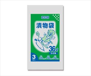 62-1000-30 HEIKO ポリ袋 漬物袋(無地) 2斗用 3枚 006677821シモジマ