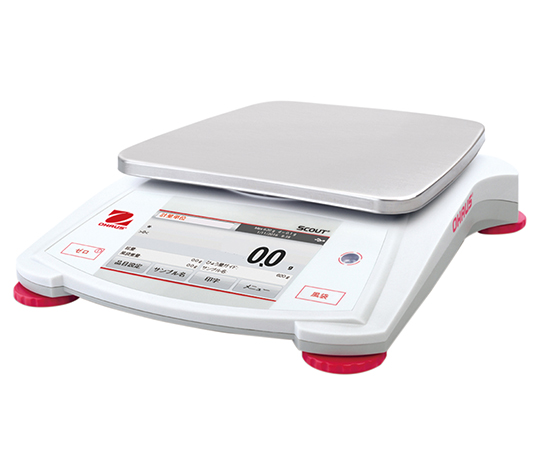 62-1362-46 ポータブル天びん スカウトシリーズ（フルカラータッチスクリーン搭載モデル）6200g/0.1g STX62