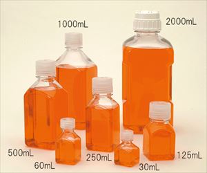 62-1611-58 角型ボトル ＰＣ 透明 １２５ｍＬ 2015-0125Thermo　Scientific　Nalgene