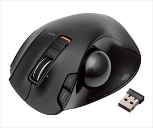 62-2040-89 トラックボールマウス/親指/5ボタン/チルト機能/無線/ブラック M-XT2DRBKエレコム
