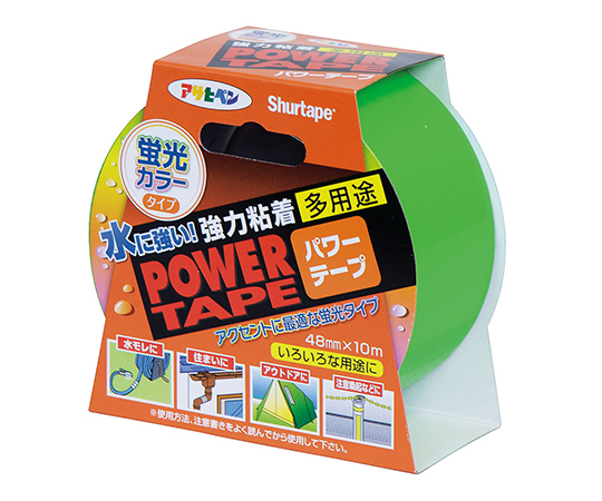 62-2312-84 パワーカラーテープ 48mmX10m (蛍光グリーン) T108アサヒペン