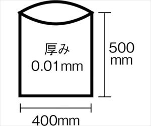 62-2515-38 室内用ポリ袋 半透明 10L 100枚 K-13日本サニパック