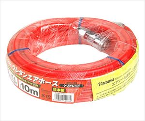 62-2828-92 E-Value ウレタンエアホース クリアレッド 10m EUH-10R藤原産業