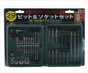 62-2832-31 E-Value ビット&ソケット BS-4 29PCS藤原産業