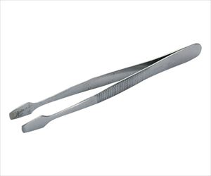 62-2872-98 SK11 ピンセット 切手用 125mm 平型 NO.10藤原産業