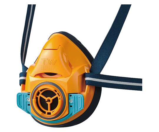 重松製作所62-3614-17　防じん・防毒両検定マスク(Mサイズ)蜜柑色　TW01SC(M)OR重松製作所