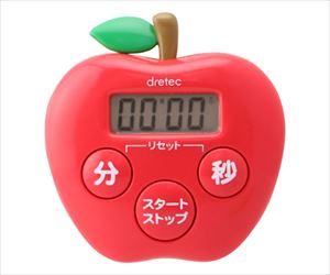 62-3779-87 りんごタイマー レッド T-534RDドリテック