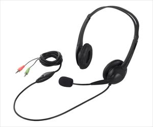 62-4120-81 ヘッドセット 両耳ヘッドバンド 半密閉ノイズ減 ブラック BSHSH07BKBUFFALO