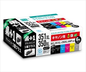 62-4135-18 エコリカ リサイクルインクカートリッジ ECI-C351XL6P+BKエコリカ