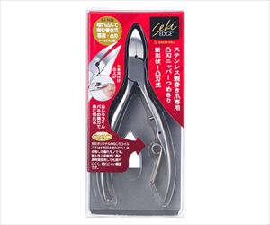62-4873-34 ステン巻爪凸刃ニッパー爪切 SJ-N22グリーンベル